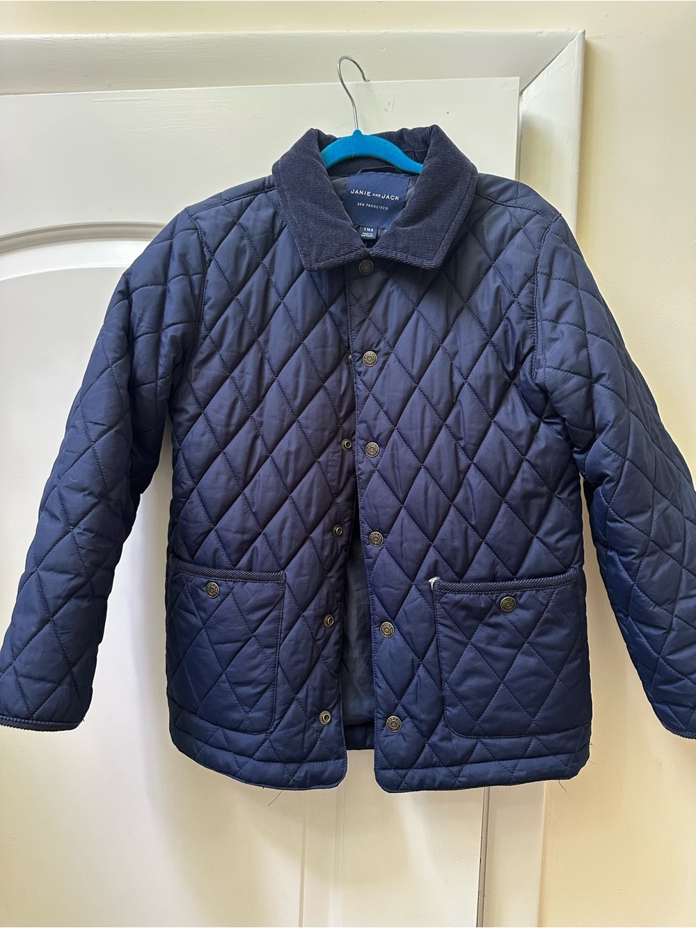 Janie and Jack Navy Quilted Puffer Jacket